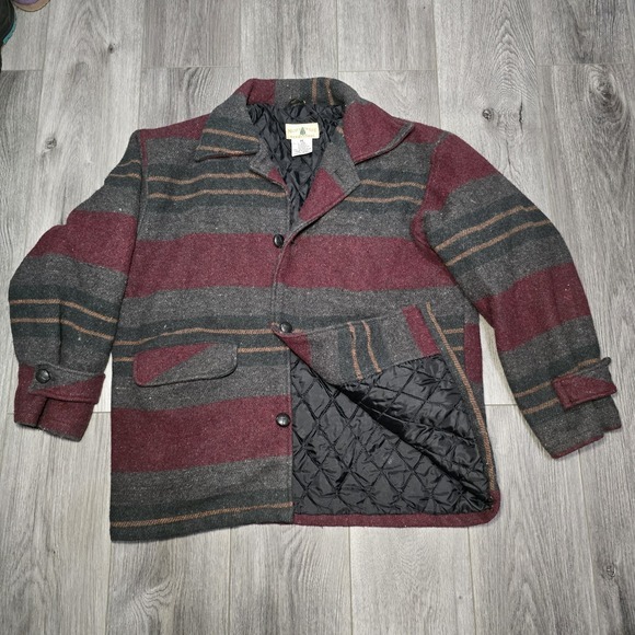 VTG  90s Streetwear Sz M Western Northwest Territory Quilted Wool Blanket Jacket - Picture 1 of 9